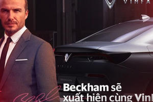 David Beckham là người đầu tiên trải nghiệm xe VinFast tại Paris Motor Show?