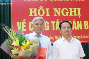 Bổ nhiệm Trưởng Ban tuyên giáo Tỉnh ủy Quảng Ngãi kiêm Hiệu trưởng Trường Chính trị tỉnh