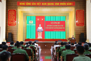 Lâm Đồng: 21 lãnh đạo, chỉ huy công an nghỉ công tác, hưởng chế độ hưu trí