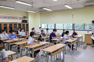 Toán, Văn, Ngoại ngữ là 3 môn thi vào lớp 10 tại Hà Nội