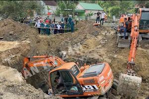 Ba người đào giếng bị tử vong do đất đá đổ sập, vùi lấp ở Nghệ An