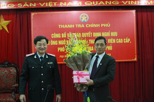 Phó Tổng Thanh tra Chính phủ Ngô Văn Khánh nghỉ hưu từ 1/3