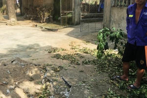 Thanh Hóa:  Dân hoang mang vì lòng đất tiếp tục nổ lớn khiến đường sụt, nhà nứt