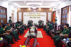 BĐBP Đồng Tháp: Bộ quốc phòng kiểm tra, nắm tình hình công tác quân sự, quốc phòng
