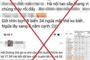 Triệu tập người phụ nữ chủ tải khoản Face book đăng tải thông tin xúc phạm người Hải Dương