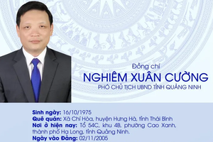 Ông Nghiêm Xuân Cường được Thủ tướng phê chuẩn giữ chức Phó chủ tịch UBND tỉnh Quảng Ninh