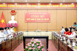 Hà Giang có tân Giám đốc Sở Tài nguyên và Môi trường Hà Giang có tân Giám đốc Sở Tài nguyên và Môi trường