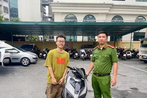Chiếc xe bị bỏ quên và bức thư xúc động gửi Công an phường Tây Hồ