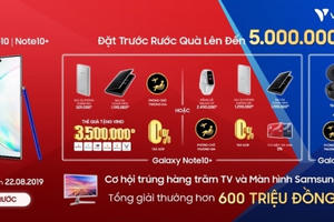 Ưu đãi chồng ưu đãi khi đặt trước Galaxy Note 10/10+ tại VinPro và Viễn thông A