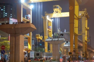 Giữa năm 2016 người Hà Nội mới được đi tàu điện trên cao