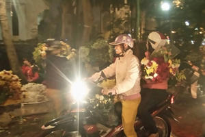 Nam Định: Nhộn nhịp chợ hoa đêm giữa lòng thành phố