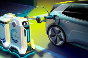 Robot có thể tự động sạc điện cho ô tô
