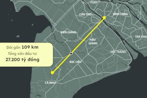 Chuẩn bị khởi công dự án cao tốc hơn 9.700 tỷ đồng ở miền Tây