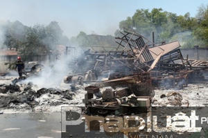 Cháy lớn tại Công ty TNHH Dong Hwa Ceramic