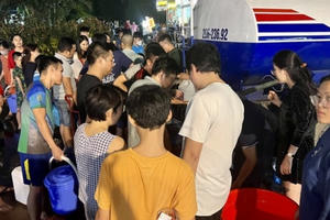 Sục rửa toàn bộ đường ống, bể nước Khu đô thị Thanh Hà