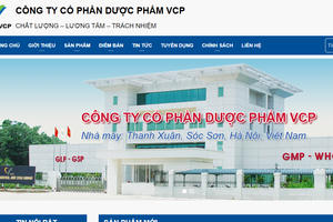 Công ty cổ phần dược VCP bị xử phạt 70 triệu đồng