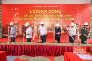 Khởi công xây dựng Nhà tưởng niệm Chủ tịch Hồ Chí Minh giữa lòng Điện Biên Phủ
