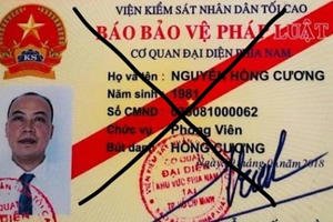 Đối tượng giả danh PV báo Bảo vệ pháp luật đi "hù dọa" doanh nghiệp và CSGT?