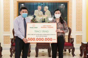 Tập đoàn Hưng Thịnh tiếp tục trích ngân sách 20 tỷ đồng ủng hộ hoạt động phòng, chống Covid-19
