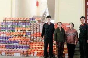 Hai mẹ con tại Hà Tĩnh tàng trữ gần 800kg pháo nổ