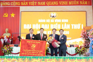 Đảng bộ xã Vĩnh Bình (tỉnh An Giang) quyết tâm xây dựng quê hương giàu đẹp, phát triển bền vững