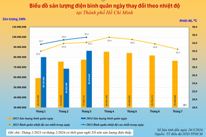 TP.HCM dự báo sản lượng điện tiêu thụ vào hai tháng tới lập kỷ lục