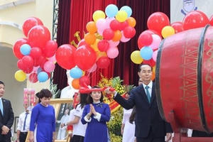Ngôi trường cuối cùng cố Chủ tịch nước Trần Đại Quang đánh trống khai giảng