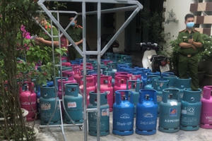 Hải Phòng: Phát hiện gần 200 bình gas không rõ nguồn gốc