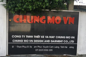 Hải Dương: Công ty may Chung Mo bị xử phạt 119 triệu đồng do xả thải vượt chuẩn