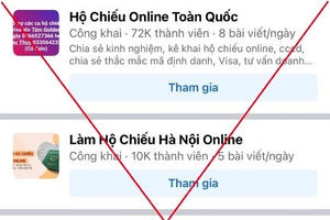 Cảnh báo bị chiếm đoạt thông tin cá nhân khi nhờ làm hộ chiếu nhanh trên mạng