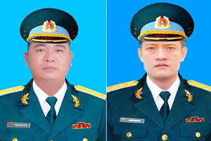 Truy thăng quân hàm, cấp bằng "Tổ quốc ghi công" cho 2 phi công Su - 22 rơi ở Nghệ An