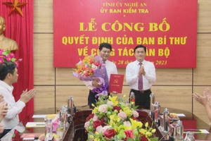 Ban Bí thư chuẩn y Chủ nhiệm Ủy ban kiểm tra Tỉnh ủy Nghệ An