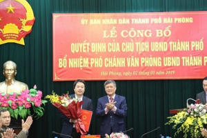 Bổ nhiệm loạt nhân sự mới ở Hải Phòng