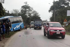 Va chạm giữa xe máy và xe khách, 1 người ở Hà Giang tử vong tại chỗ