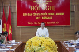 Bà Rịa - Vũng Tàu: Hội nghị giao ban công tác Quốc phòng - An ninh quý I