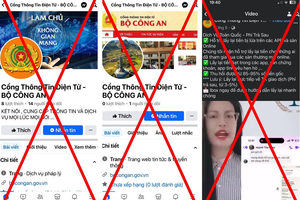 Cảnh báo thủ đoạn mạo danh Cổng Thông tin điện tử Bộ Công an