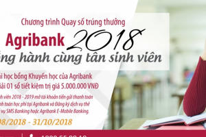Agribank đồng hành cùng Tân sinh viên 2018