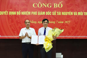 Ông Đặng Quang Vinh giữ chức Phó Giám đốc Sở TN&MT Đà Nẵng