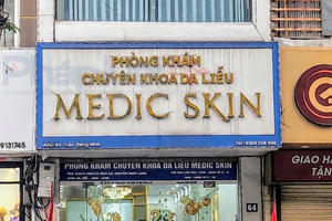 Quảng cáo dịch vụ không phép, Phòng khám Da liễu Medic Skin bị xử phạt