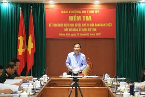 Đảng bộ Quân sự tỉnh Đồng Nai hoàn thành 100% chỉ tiêu năm 2023