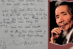 Tìm thấy bút tích nhạc sĩ Văn Cao mong muốn sáng tác cho ngành y một bản nhạc