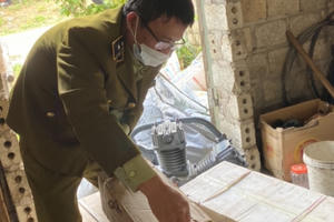 Lai Châu: Thu giữ nhiều công cụ khai thác khoáng sản không rõ nguồn gốc trên địa bàn huyện Tân Uyên