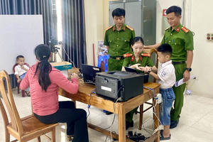 Hà Tĩnh: Thu nhận 163.323 hồ sơ cấp căn cước đối với công dân từ dưới 6 tuổi
