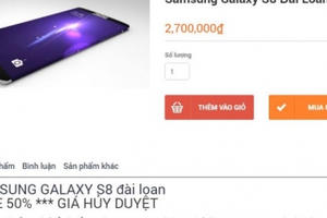 Xuất hiện Samsung Galaxy S8 nhái tại Việt Nam, giá 3 triệu đồng