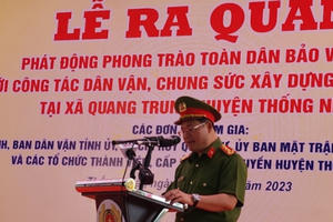 Công an Đồng Nai: Bảo vệ Tổ quốc gắn liền với công tác dân vận