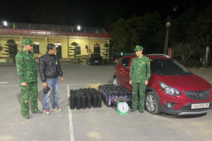 Kiểm soát chặt hoạt động vận chuyển khí cười N₂O trên tuyến biên giới Quảng Ninh