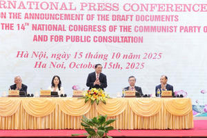 Họp báo quốc tế công bố dự thảo các văn kiện Đại hội XIV để lấy ý kiến nhân dân
