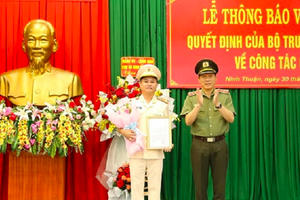 Ninh Thuận và Khánh Hoà có tân Giám đốc Công an tỉnh