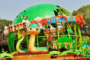 Khai mạc Hội hoa xuân Vũng Tàu 2025: "Hành tinh xanh" - Tình yêu thiên nhiên và bảo vệ môi trường