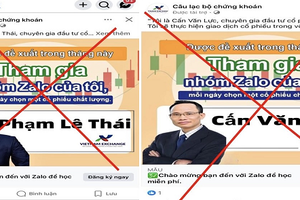 Nhiều đối tượng mạo danh Sở Giao dịch Chứng khoán Việt Nam (VNX) để lừa đảo